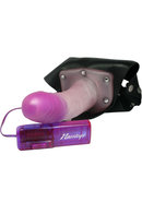 Crystal Jelly Power Cock Vibrating Strap-on Harness With...