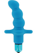 Trinity Vibes All Mighty Azure Silicone Vibrator - Blue