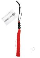 Sex And Mischief Small Rubber Whip 10in - Red