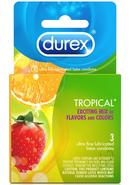 Durex Condoms Tropical Assorted Flavors And Colors (3 Each...