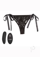 Calexotics Silicone Rechargeable Lace Thong Panty Vibe With...
