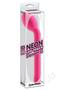 Neon Luv Touch Slender G Vibrator Waterproof 7.25in - Pink