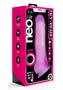 Neo Elite Glow In The Dark Dildo With Balls 7.5in - Pink